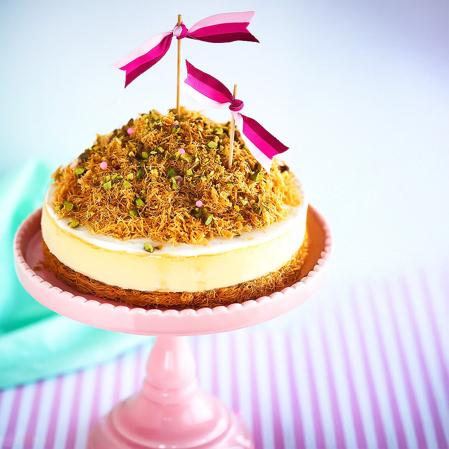 Kunafa/kataifi cheesecake