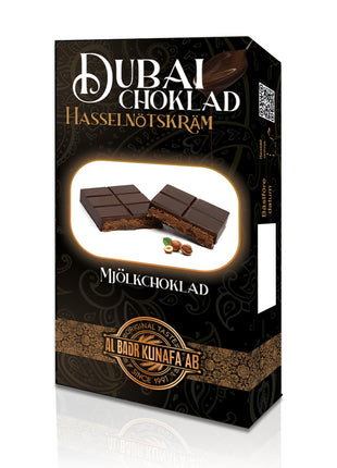 Dubai chokolade - Hasselnøddecreme fyld