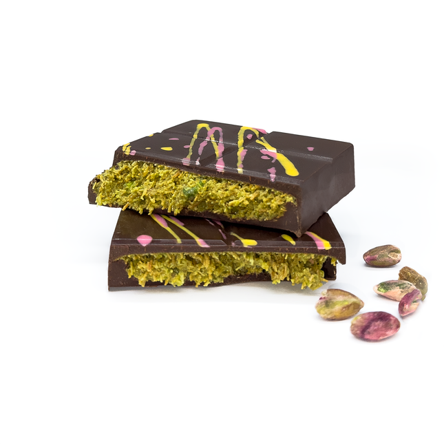 Dubai Chocolate - Dark chocolate with 60% pistachio filling