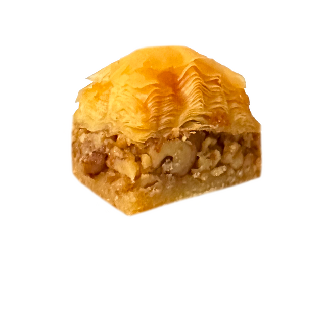 Turkish baklava with walnut filling